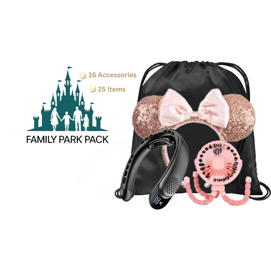 Pixie Pack- Standard Disney Theme Park Survival Kit –Family Pack (25 Essentials)